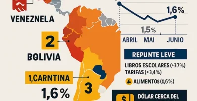 Inflación en América Latina Argentina baja al tercer puesto en junio y mantiene la tendencia a la desinflación