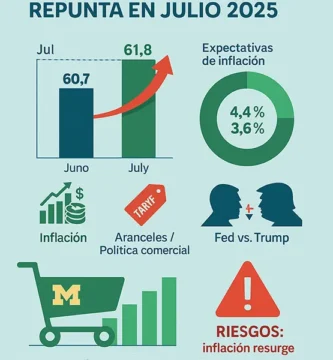 Confianza en EE.UU mejora en julio consumidor alivia temores inflacionarios, pero sigue cauteloso