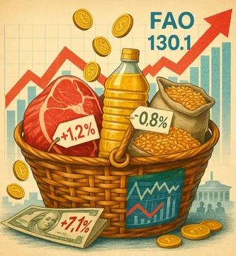Alimentos al alza Precios mundiales suben 1.6 % en julio por carne y aceites vegetales
