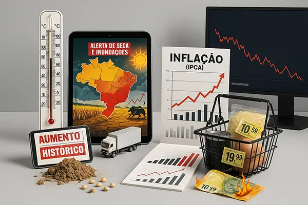Brasil 2024 cuando la producción agrícola cae un 3,9 % y la inflación siente el golpe