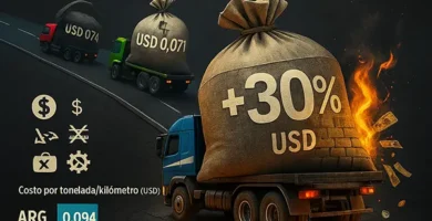 Alerta logística el flete en camión en Argentina encarece las exportaciones un 30% respecto a Brasil y EE.UU