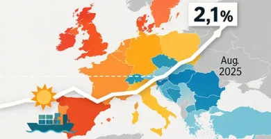 Inflación en la eurozona repunta en agosto señales de alerta más allá del 2 %