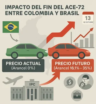 Arancel automotor en Colombia cómo el fin del acuerdo con Brasil encarecerá los autos y alimentará presiones inflacionarias