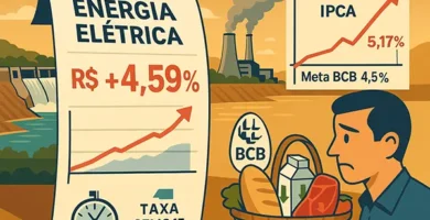 Brasil 2025 la inflación sube al 5,17 % impulsada por la energía eléctrica y desafía la meta del Banco Central
