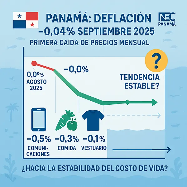 Panamá logra una ligera deflación en septiembre 2025 ¿se abre paso a la estabilidad en el costo de vida?