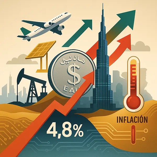 Emiratos Árabes Unidos proyectan un crecimiento del 4,8% en 2025 prosperidad controlada o riesgo inflacionario