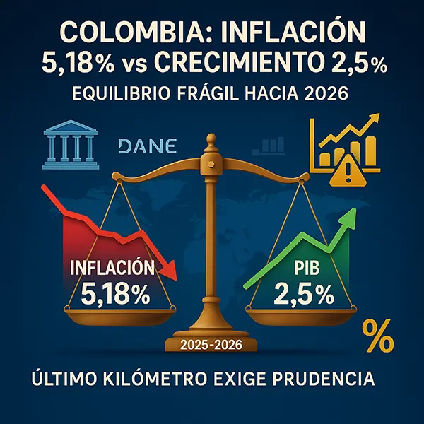 Inflación en retirada y economía en pausa el equilibrio frágil de Colombia hacia 2026
