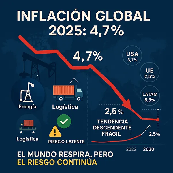 Inflación Global 2025 El mundo respira, pero el riesgo no ha terminado