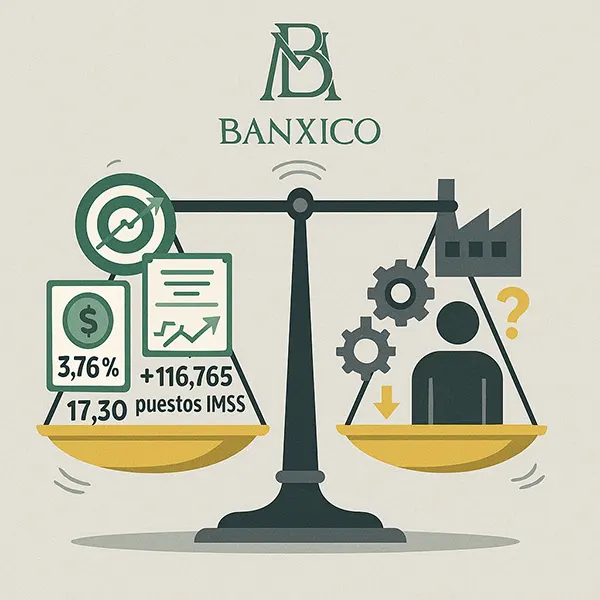 México en octubre de 2025 inflación bajo control, empleo formal en recuperación y señales mixtas en la industria