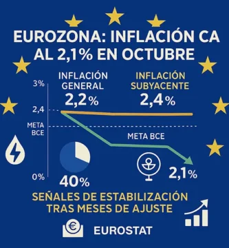 La inflación en la eurozona cede ligeramente señales de estabilización económica tras meses de ajuste