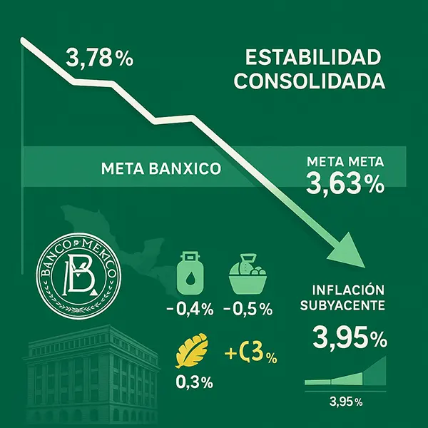 México consolida su estabilidad la inflación cae a 3.63% en octubre y refuerza la confianza económica